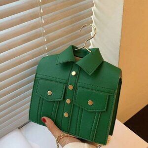 Clothing Shape Rivets Chain Mini Handbag
